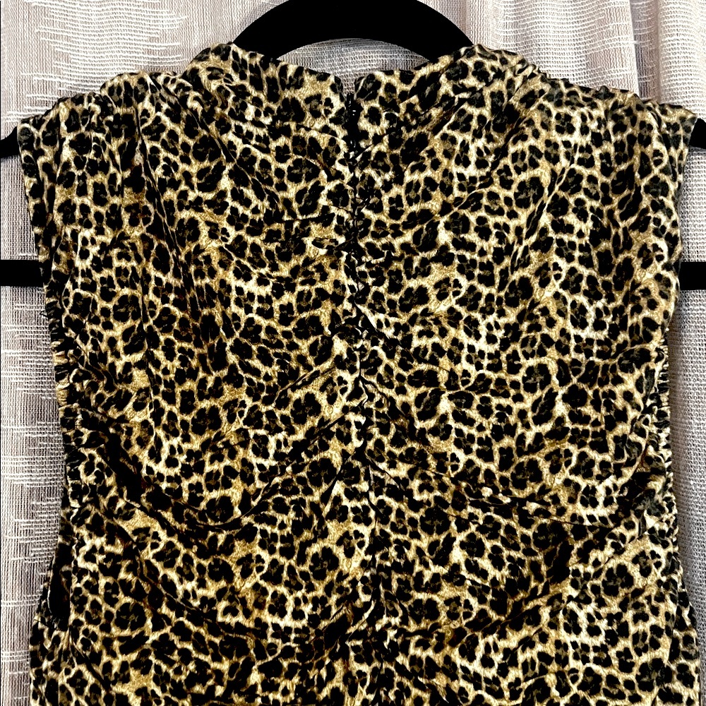 Miaou ‘Cam’ Chic Leopard Print Sleeveless Top, NEW - Picture 6 of 16